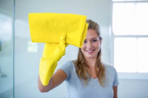 Local cleaners preparing a property for handover